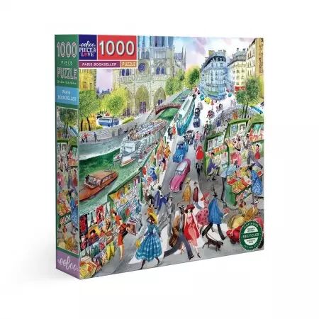 Eeboo - Puzzle 1000 pièces - Paris Bookseller - Ecoresponsable