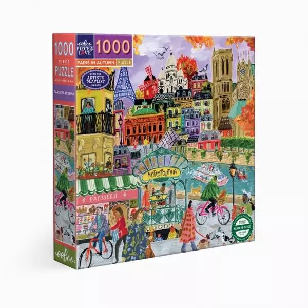 Eeboo - Puzzle 1000 pi�ces - Paris in Autumn - Ecoresponsable