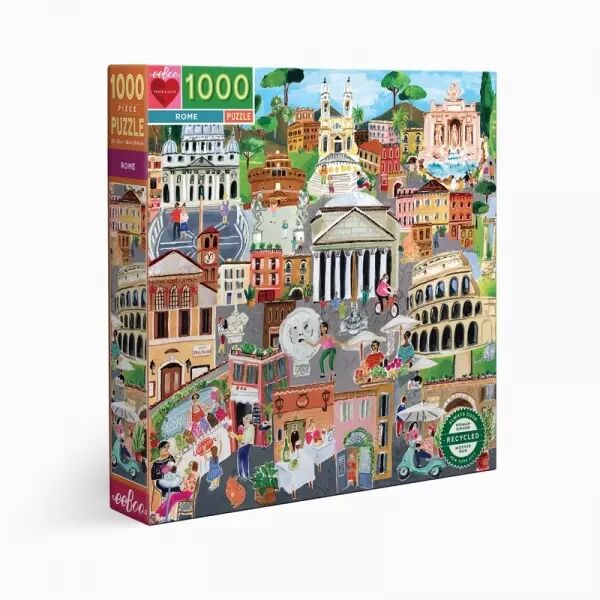 Eeboo - Puzzle 1000 pi�ces - Rome - Ecoresponsable