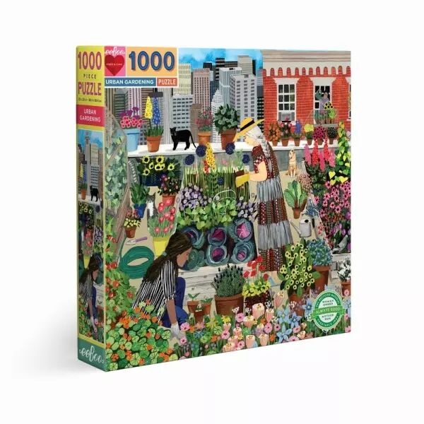 Eeboo - Puzzle 1000 pi�ces - Urban Gardening - Ecoresponsable