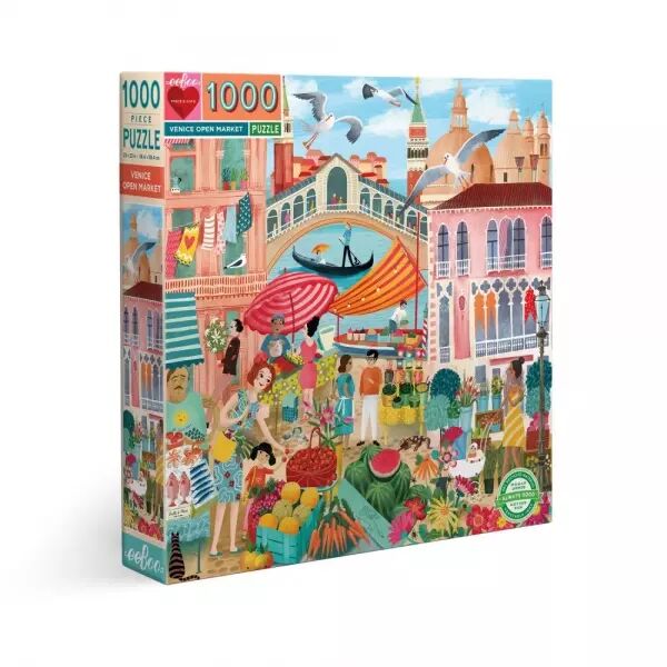 Eeboo - Puzzle 1000 pi�ces - Venice Open Market - Ecoresponsable