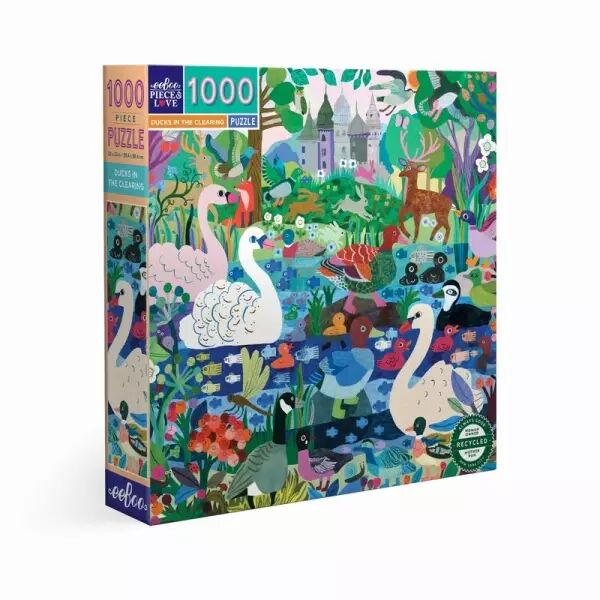 Eeboo - Puzzle 1000 pi�ces -Ducks in the Clearing - Ecoresponsable