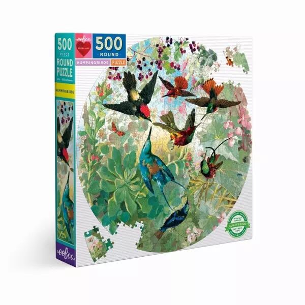 Eeboo - Puzzle 500 pi�ces - Hummingbirds - Ecoresponsable
