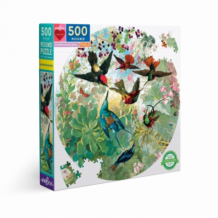 Eeboo - Puzzle 500 pièces - Hummingbirds - Ecoresponsable