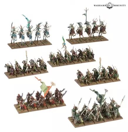 Elfes Sylvains (Wood Elf Realms) : Bataillon  - Warhammer the Old World