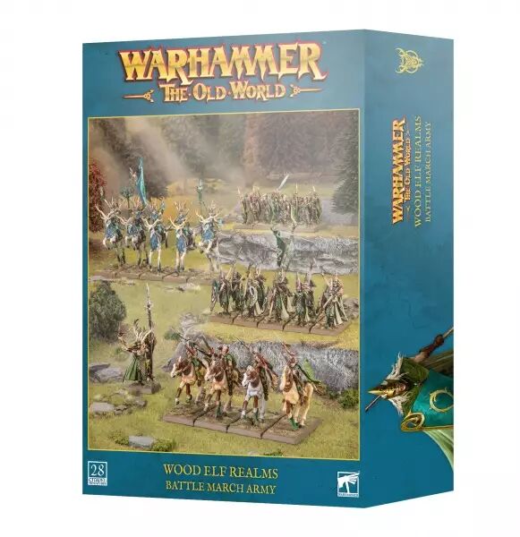 Elfes Sylvains (Wood Elf Realms) : Colonne de Bataille (Battle March Army) - Warhammer the Old World