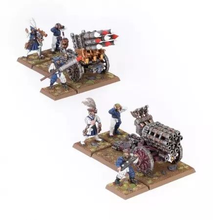 Empire de l\'Homme : Canons à Répétition Feu d\'Enfer & Batteries Tonnerre de Feu - Warhammer the Old World