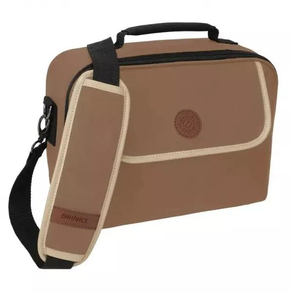 ENHANCE : Sacoche de Rangement & Transport TCG (Designer Edition Compact) - Beige / Marron