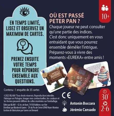Enquêtes Express - Peter Pan