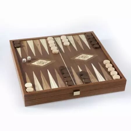 Ensemble de jeu combin&eacute; 2 en 1 de style classique : &eacute;checs et backgammon