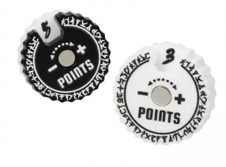 Epic Loot Box - Compteurs de Points Ronds 20mm (0-9) 9 pi&egrave;ces (runic)