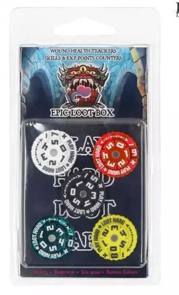 Epic Loot Box - Compteurs de Points Ronds 25mm (0-59) 5 pi�ces