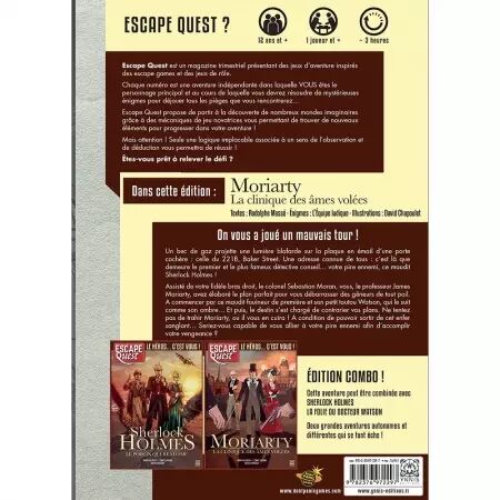 Escape Quest  Moriarty, la Clinique des âmes volées