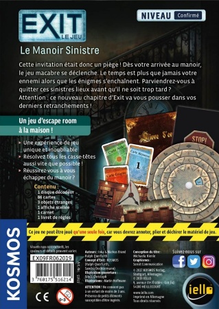 Exit : Le Manoir Sinistre - Confirmé