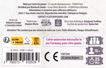 Faraway - Extension : Sous un Ciel d\'Étoiles - Johannes Goupy, Corentin Lebrat - Catch Up Games