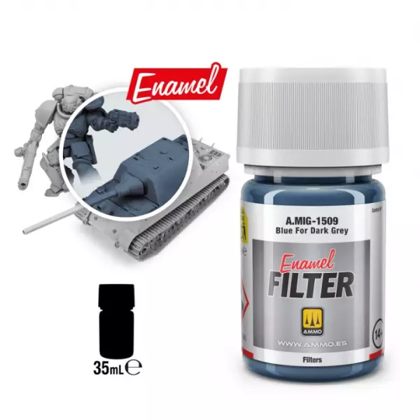 Filter Blue For Dark Grey  - Mig Jimenez