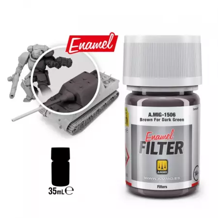Filter Brown For Dark Green  - Mig Jimenez