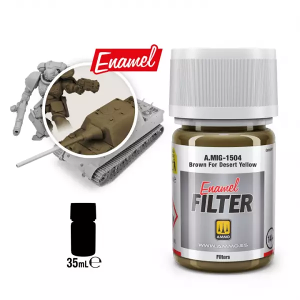 Filter Brown For Desert Yellow  - Mig Jimenez