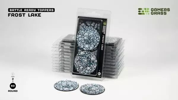 Frost Lake - Round 60mm (x2) - Battle Ready Bases- Gamers Grass