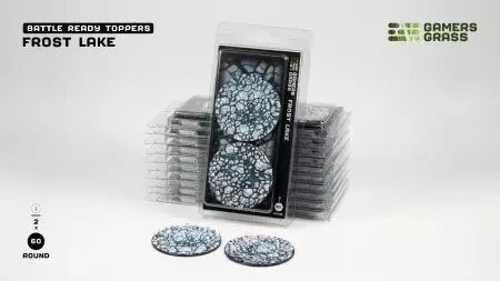 Frost Lake - Round 60mm (x2) - Battle Ready Bases- Gamers Grass