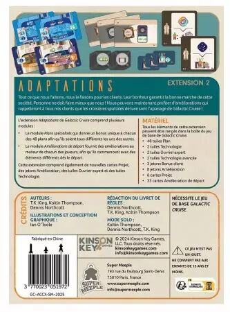 Galactic Cruise - Extension Adaptations - T.K. King, Koltin Thompson, Dennis Northcott - Super Meeple