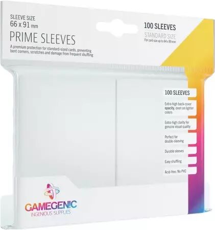 Gamegenic : 100 Prime Sleeves - White