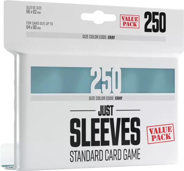 Gamegenic : 250 Just Sleeves - Value Pack Clear