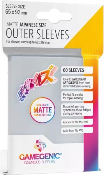 Gamegenic - Outer Sleeves Matte Japanese Size