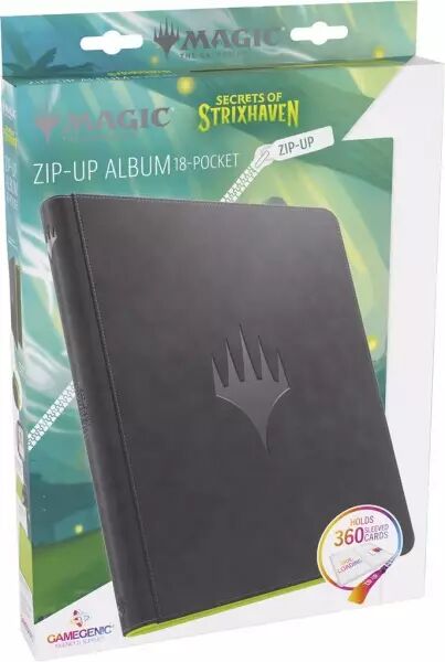 Gamegenic - Prime Zip-Up Album Noir Vert - MTG Secrets de Strixhaven