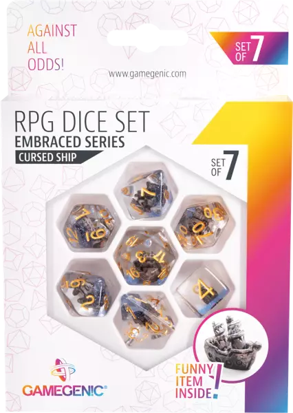 Gamegenic - Set de 7 d�s JDR - Cursed Ship - Embraced Series