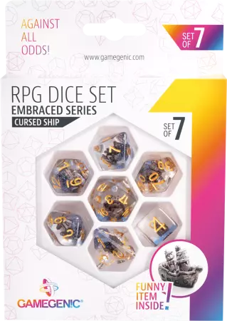 Gamegenic - Set de 7 dés JDR - Cursed Ship - Embraced Series