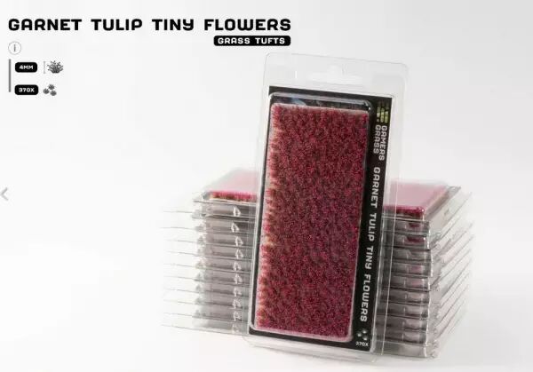 Garnet Tulip Tiny Flowers - Gamers Grass