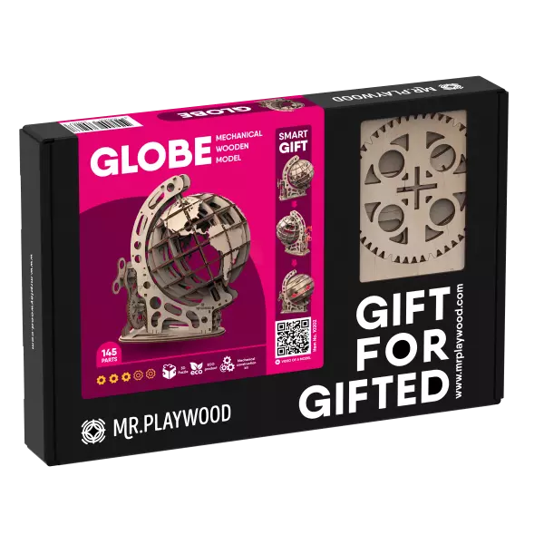 Globe Maquette 3D Mobile En Bois