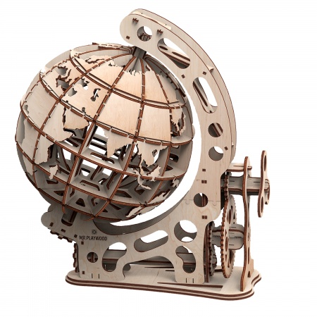 Globe Maquette 3D Mobile En Bois