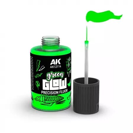 Green Glow Base - Glow Fluor 30Ml - Ak Interactive