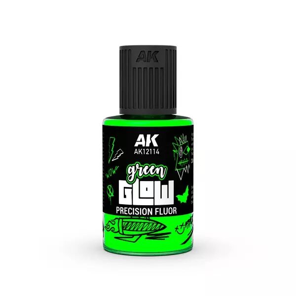 Green Glow Base - Glow Fluor 30Ml - Ak Interactive