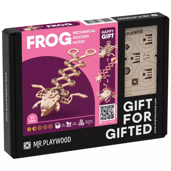 Grenouille Mod�le 3D Mobile En Bois