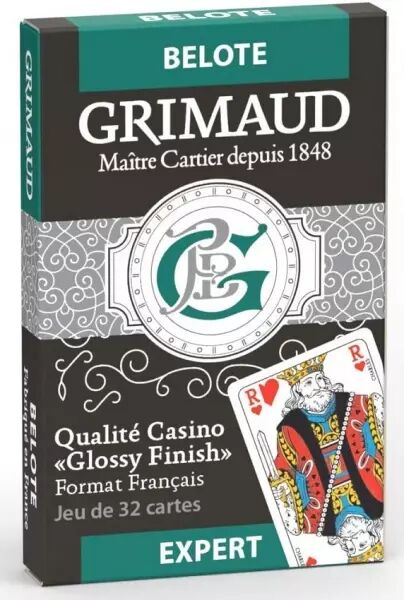 Grimaud Expert - Jeu de 32 Cartes Belote
