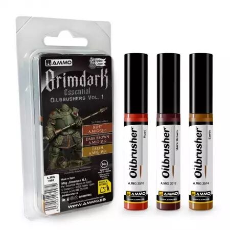 Grimdark Essential Oilbrushers  - Mig Jimenez