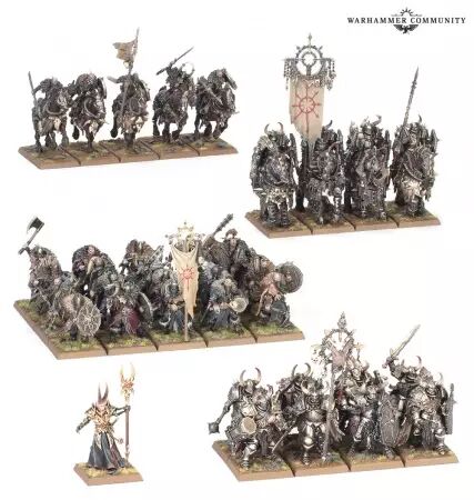Guerriers du Chaos : Arm&eacute;es de Colonne de Bataille (Battle March Army) - Warhammer the Old World