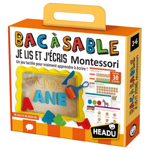 Headu - Bac � sable je lis et j\'�cris Montessori