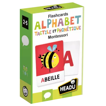 Headu - Flashcards Alphabet tactile et phonétique Montessori