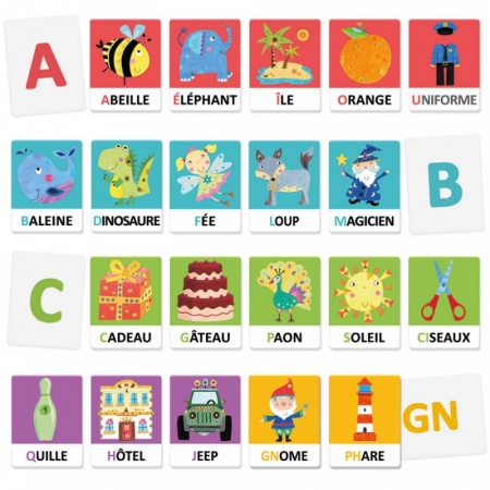 Headu - Flashcards Alphabet tactile et phonétique Montessori
