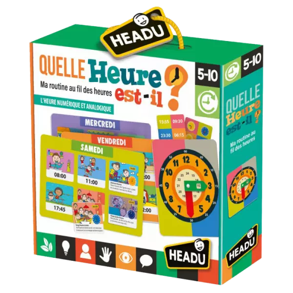 Headu - Quelle heure est-il ? Ma routine au fil des heures