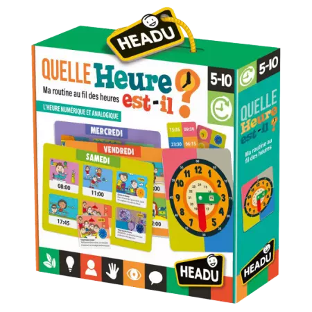 Headu - Quelle heure est-il ? Ma routine au fil des heures