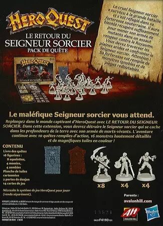 Heroquest - Extension : Le retour du seigneur sorcier