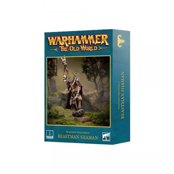 Hommes B�tes (Beastmen Brayherds) : Beastman Shaman - Warhammer The Old World