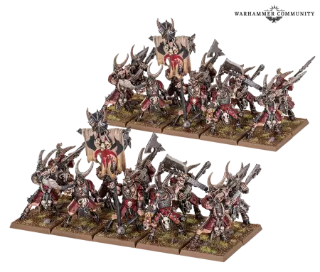 Hommes Bêtes (Beastmen Brayherds) : Bestigor Herd - Warhammer The Old World