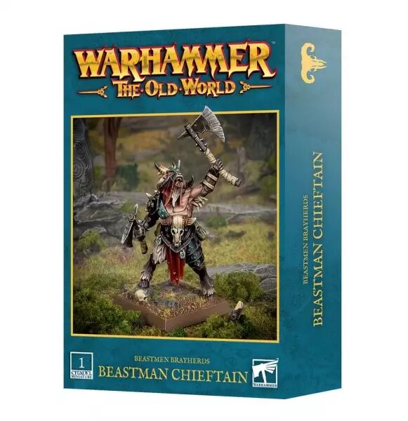 Hommes B�tes (Beastmen Brayherds) : Chef Homme-b�te (Beastman Chieftain) - Warhammer The Old World