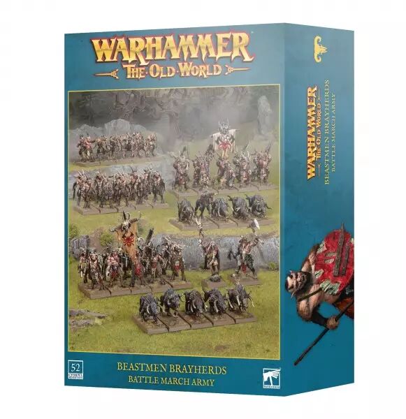 Hommes B�tes (Beastmen Brayherds) : Colonne de Bataille (Battle March Army)  - Warhammer the Old World